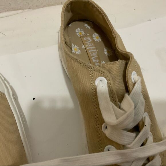 Maj Pole Tan white  Fran Sneakers - Size 9 - Picture 9 of 9